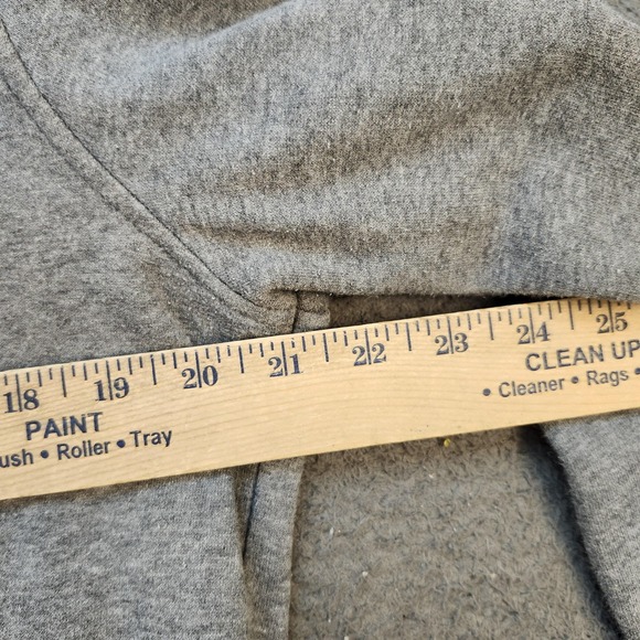 Michael Kors Sweater Mens Medium Gray Quarter Zip Pullover MK Logo Collar Cotton - Picture 5 of 7